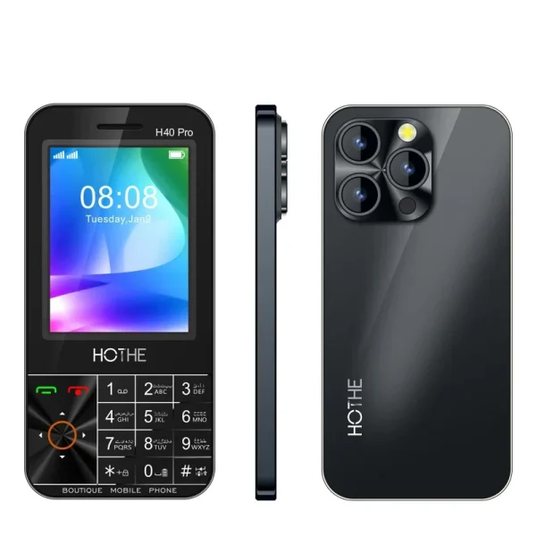 H40 PRO Push Button Mobile Phone,3.5 inch,Dual Sim,Bluetooth,Flashlight,MP3 MP4,Wireless FM,Camera,Vibration,Cheap CellPhone