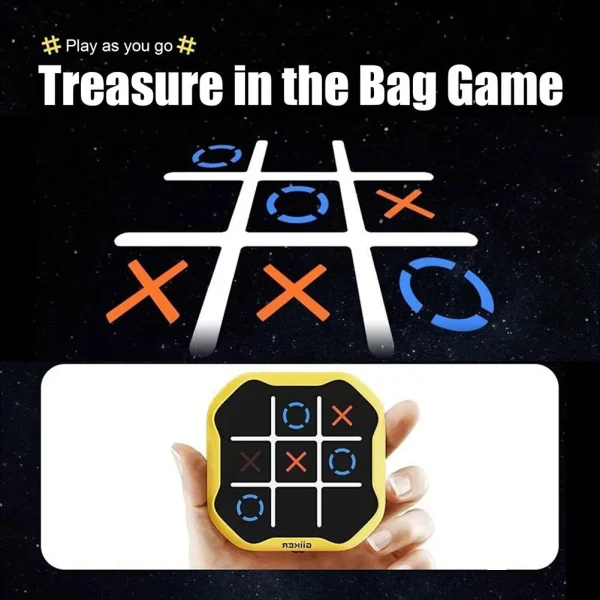 Electronic TIC-TAC-TOE Game Bolt Chess Video Game Consoles Children Puzzle Toys Portable Handheld Board Game Toys Kids Gifts