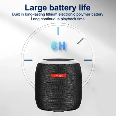 Outdoor Wireless Mini Speaker With RGB Light And Hanging Rope HIFI High Sound Quality Subwoofer For Sports Camping Riding