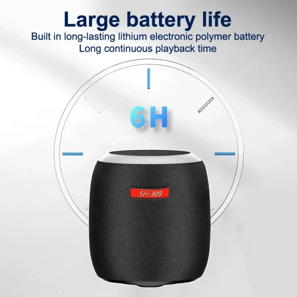 Outdoor Wireless Mini Speaker With RGB Light And Hanging Rope HIFI High Sound Quality Subwoofer For Sports Camping Riding