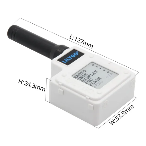 LILYGO® TTGO SoftRF T-Echo NRF52840 LoRa SX1262 433/868/915MHz Wireless Module L76K GPS 1.54 E-Paper BME280 Sensor for Arduino