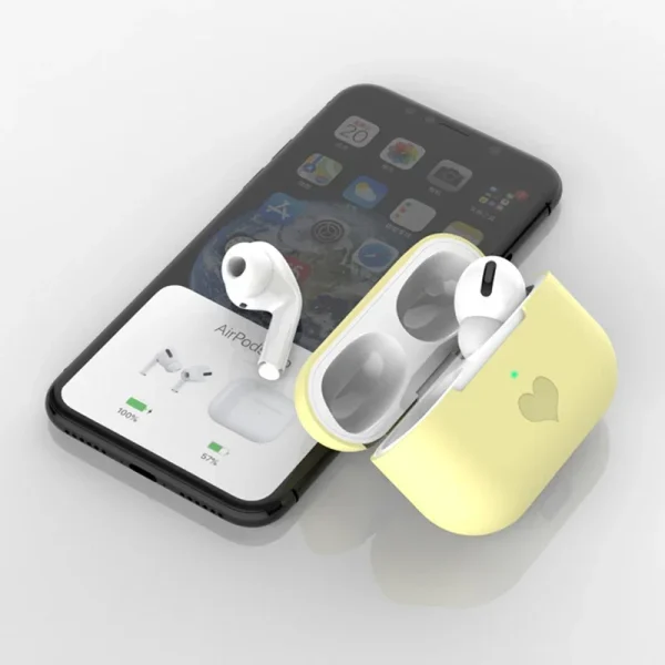 Cute TPU Silicone Protective Cover Wireless Earphone Case for AirPods Pro (AirPods Not Included)