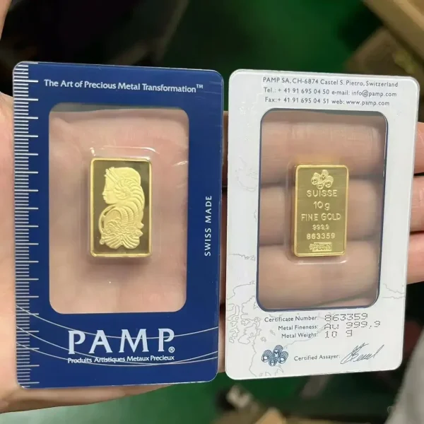 free shipping 2.5g 1oz 31g 50g Sealed packing gift Copper Gold Bar 24k Gold Plated Bullion minted Bar Unique Serial