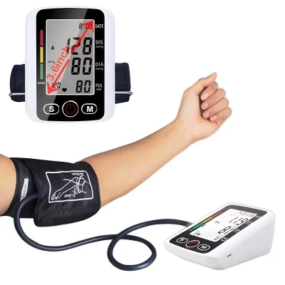 ABX Digital Blood Pressure Monitor Arm Sphygmomanometer Heart Rate Pulse Meters Big Screen Automatic Tonometer with Cuff