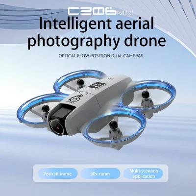 HD Quadcopter Drone with Dual Cameras, Obstacle Avoidance & Optical Flow – Cool LED Lights, Ideal Children’s Toy Gift