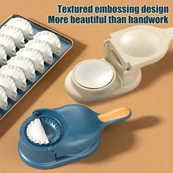 2 in1 Dumpling Maker DIY Kit Wrapper Presser Dough Pressing Ideal for Home Cooking Dough Skin Molder Machine Kitchen Gadgets