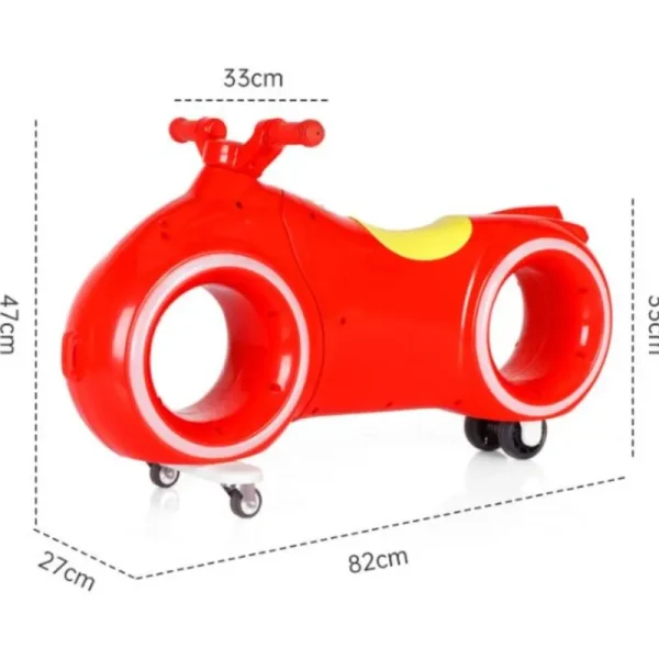 Cooya-Children's Electric Balance Car, 2-8 Years Old, Baby Sliding Bike, Flash Car, Music Car Gift, One Piece Kids Scooter, New