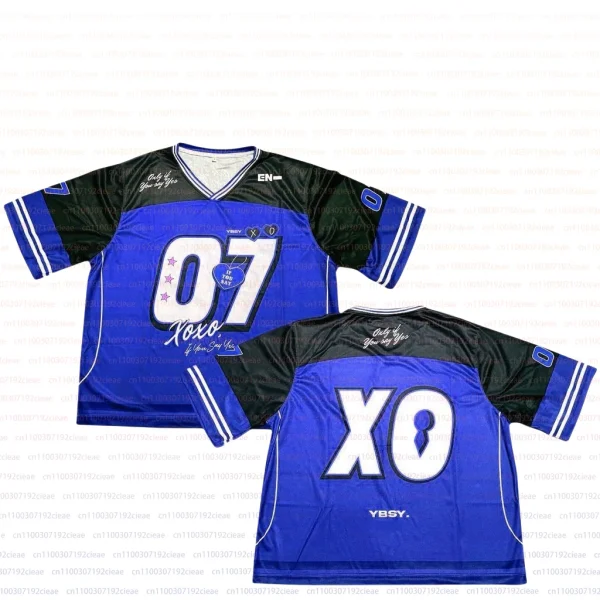 YBSY Enhypen XO Jersey 2025 T-Shirt Men New Summer Women Tee Short Sleeve Tops Shirts Children Korean Trend Fashion Oversized