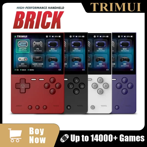 TRIMUI BRICK Handheld Game Console 3.2'' IPS Screen Linux System Portable Game Console 400PPI IPS Screen 3000mAh Game Player