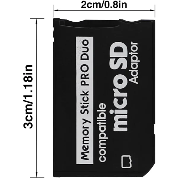 PSP SD Card Adapter, SD TF Card to Memory Stick PRO Duo MagicGate Card for PSP1000/2000/3000, PSP Slim, Camera