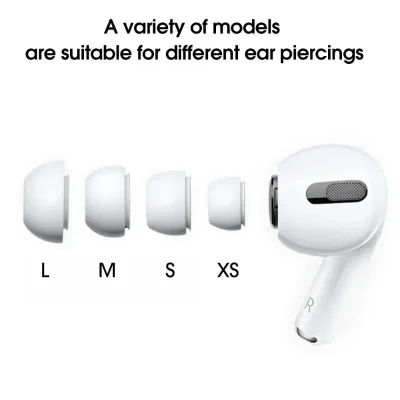 Soft Silicone Ear Tips for Airpods Pro 1/2 Gen Protective Earbuds Covers Noise Reduction Hole Ear-pads for Apple Air Pods Pro