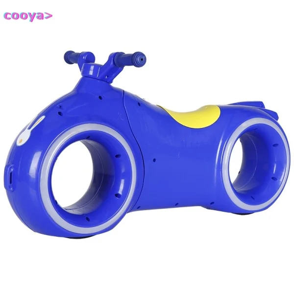 Cooya-Children's Electric Balance Car, 2-8 Years Old, Baby Sliding Bike, Flash Car, Music Car Gift, One Piece Kids Scooter, New