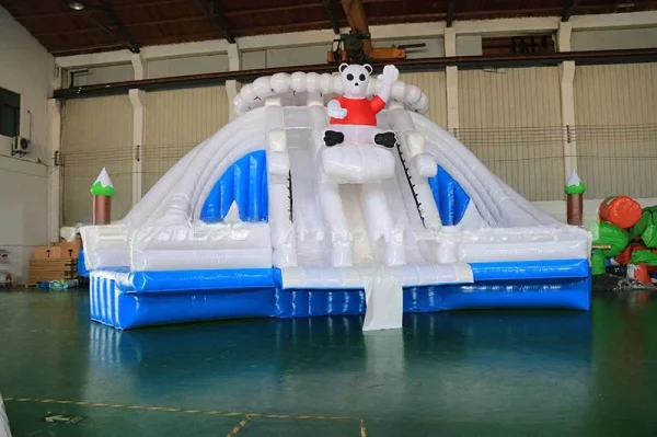 Customization Required Swimming Pool Inflatable Pool Mobile Equipment Pass Toy Bracket Elephant Slide Combination Outdoor