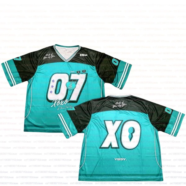 YBSY Enhypen XO Jersey 2025 T-Shirt Men New Summer Women Tee Short Sleeve Tops Shirts Children Korean Trend Fashion Oversized