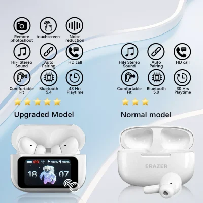 Original ERAZER Earbuds Wireless Touch Screen Earphones TWS Bluetooth Earbuds ANC noise reduction headphones HIFI Music headset