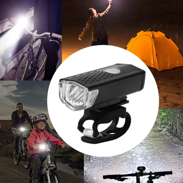 5PCS Bike Light LED Mountain MTB Bicycle Front Headlight Safety Taillight Bell Set MTB Bike Night Safety Headlight Lamp