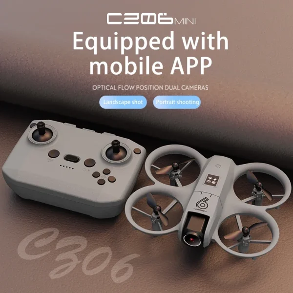 HD Quadcopter Drone with Dual Cameras, Obstacle Avoidance & Optical Flow - Cool LED Lights, Ideal Children's Toy Gift
