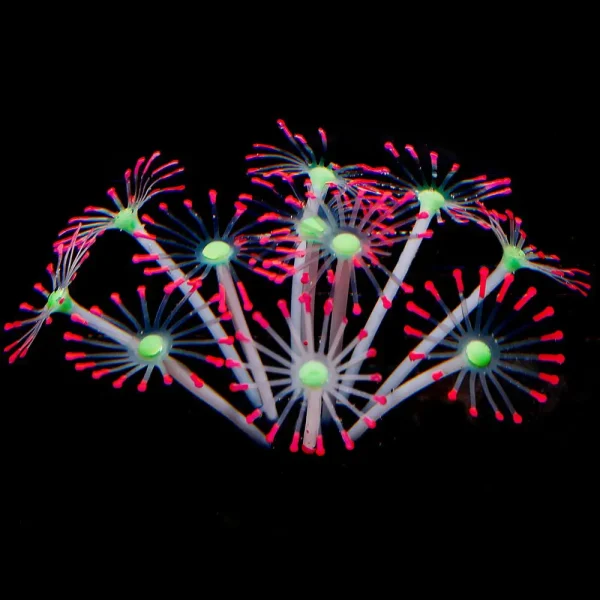 1Pc Silicone Glowing Artificial Fish Tank Aquarium Coral Plants Ornament Underwater Pets Decor Aquatic Pet Supplies Decoration