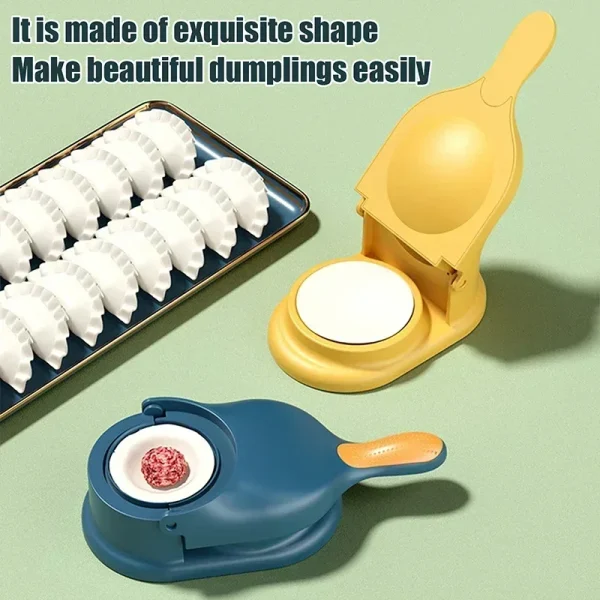 2 in1 Dumpling Maker DIY Kit Wrapper Presser Dough Pressing Ideal for Home Cooking Dough Skin Molder Machine Kitchen Gadgets