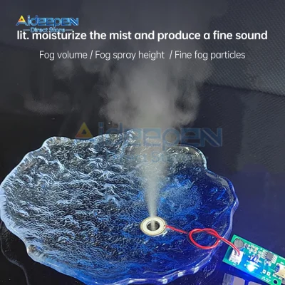 DC 5V 1.5-2W Ultrasonic Mist Maker Atomizer Transducer Atomizer Film Plate Accessories Humidifier Rubber Gasket Type-C USB