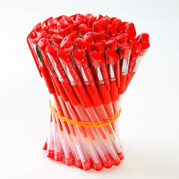 5 Pcs / Pack High Quality 0.5mm Neutral Ink Gel Pen Refill Black Black Red Office And School Stationery
