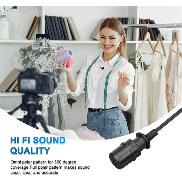 BOYA Condenser Professional Lavalier Lapel Microphone BY-M1/M1PRO/M1DM for PC iphone Camera YouTube Recording Blogger Podcast