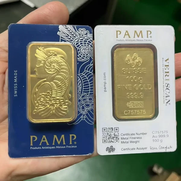 free shipping 2.5g 1oz 31g 50g Sealed packing gift Copper Gold Bar 24k Gold Plated Bullion minted Bar Unique Serial