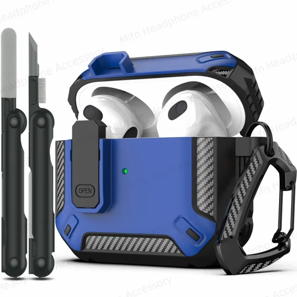 for airpods 4 USB-C Apple 2024 Airpods Case switch anti fall earphone case For Men for Airpods pro 2 3 4 Case with Cleaning Kit