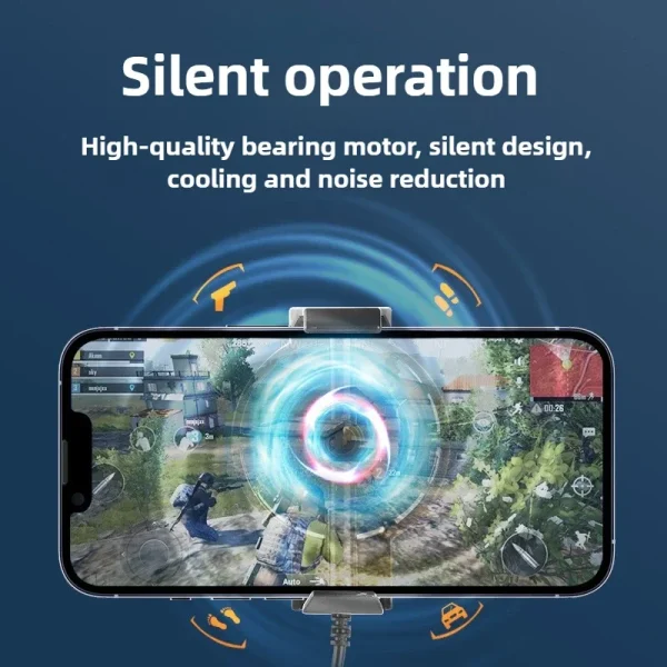 Portable Mini Universal Cell Phones Turbo Hurricane Cooling Fan Radiator X16 for PUBG Game Cooler for IOS Android Cool Heat Sink