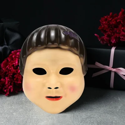 Korean Game 3 Korean TV Cosplay Costumes Masks Movie Theme Square Round Triangle BOSS Halloween Gold Leopard Dress up Mask