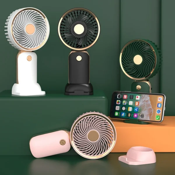 ABCA-USB Mini Handheld Fan Small Personal Fan Makeup Eyelash Fan For Hiking Traveling Home Office