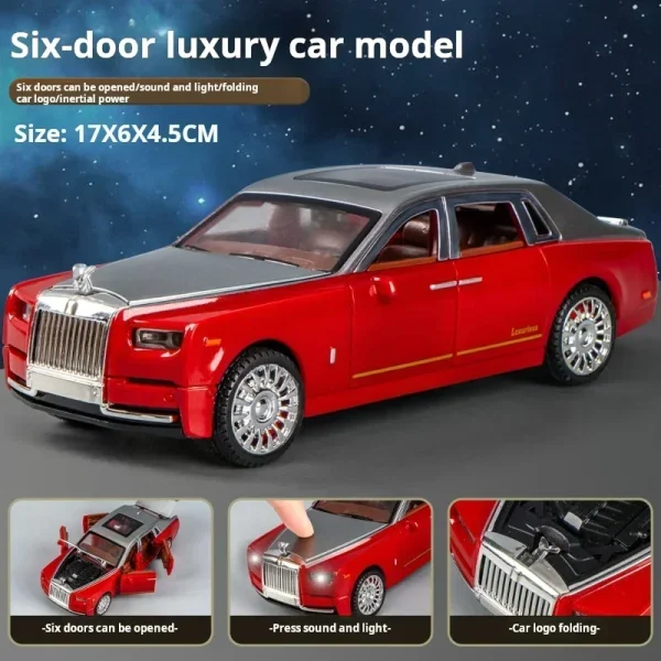 Simulation Rolls-Royce Phantom Model Car Model Ornaments Luxury Car Sedan Children's Toy Car Boy Collection