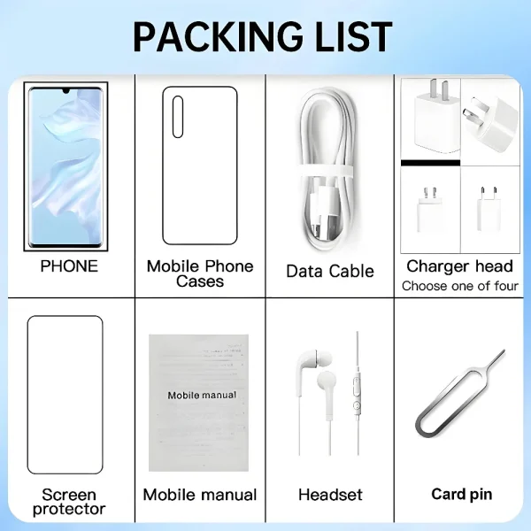 HUAWEI P30 pro Smartphone Android Google Play Store 6.47 Inch Dual SIM 4200mAh Cellphones