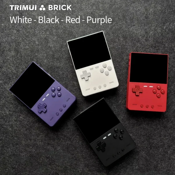 TRIMUI BRICK Retro Handheld Game Console 3.2'' IPS Screen A133P Linux System Trimui UI Metal Back Panel Key LED Game Player Gift