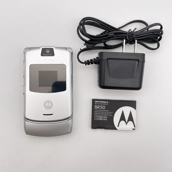 Motorola RAZR V3 Refurbished-Original V3 0.3MP Detachable Battery 680mAh Cell Phone Wholesale Free shipping