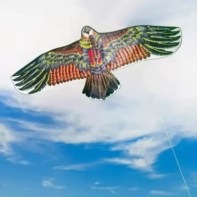 1.1m Eagle Kite With 30 Meter Kite Line Large Eagle Fly Bird Kites Children Best Gift Family Trips Garden Outdoor Sports Game