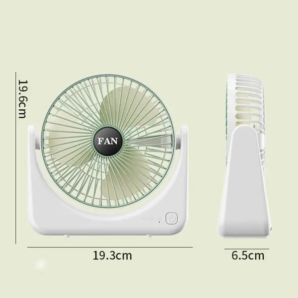 USB Desk Fan High Velocity Personal Cooling Fan For Home/Office, Portable Circulating Fan 3 Speeds Quiet Battery Operated Fan