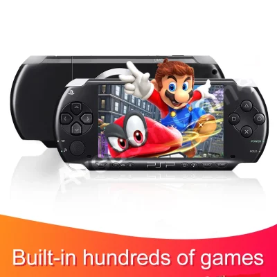 Black Handheld Game Console, Refurbished, Original PSP for Sony PSP 1000, 16 GB, 32GB, 64GB, 128GB, Memory Card