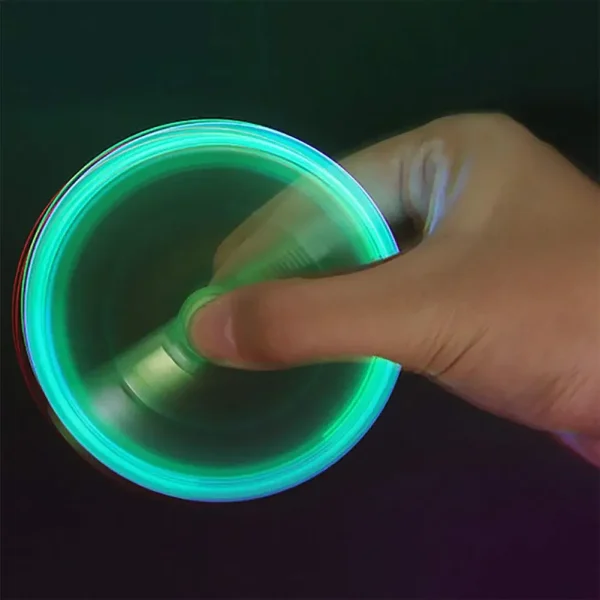Fashion LED Colourful Luminous Spinning Ballpoint Pen Rolling Pen Ball Point Pen Learning Office School Supplies Random Color