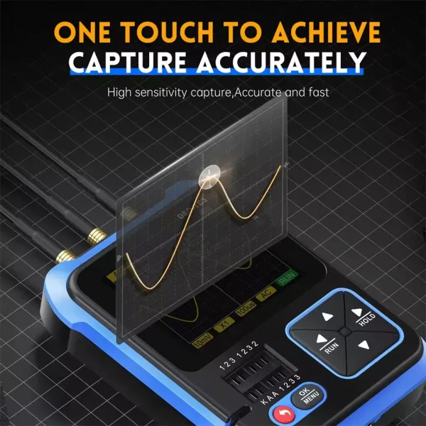 FNIRSI DSO-TC3 Mini Handheld Digital Oscilloscope Transistor Tester Signal Source 3in1 Multifunction Electronic Component Tester