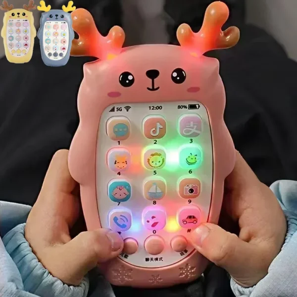 Baby Phone Toys Bilingual Telephone Teether Music Voice Toy Early Educational Learning Machine Electronic Children Gift Baby Toy