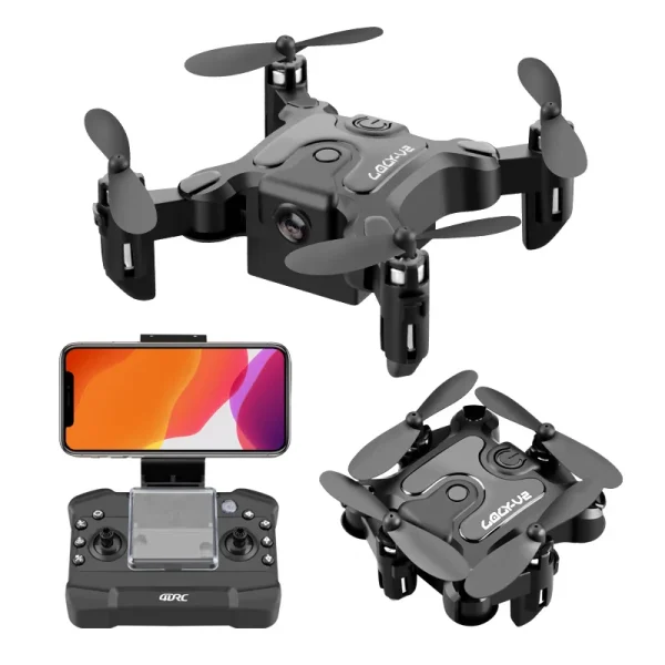 4K Mini Fold Drone Wifi Remote Control Airplane Aerial Photography Set A High Four-Axis Aircraft Helicopter