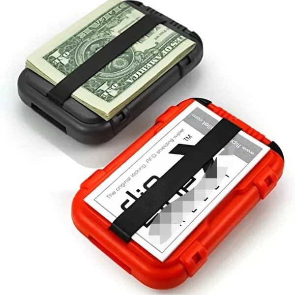 Slim Wallet RFID Blocking Wallet for Men Removable Money Metal Wallet With Money Clip For Men Crush Resistant