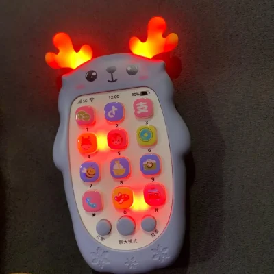 Baby Phone Toys Bilingual Telephone Teether Music Voice Toy Early Educational Learning Machine Electronic Children Gift Baby Toy