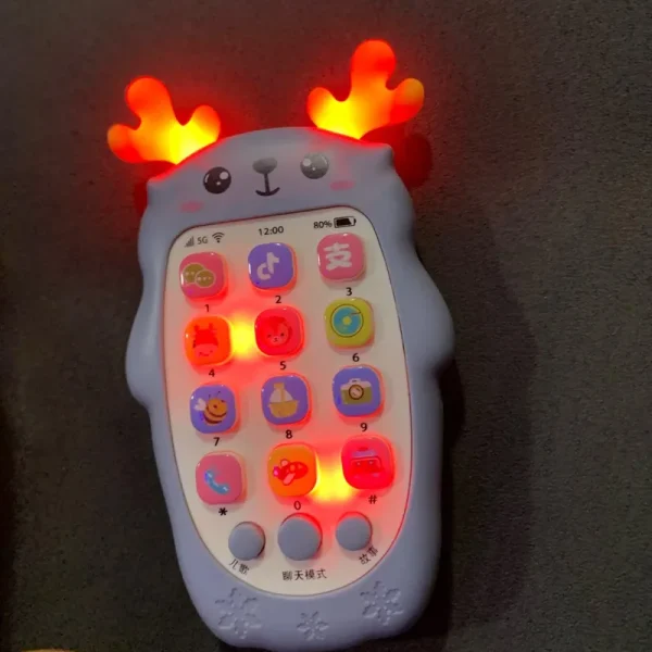 Baby Phone Toys Bilingual Telephone Teether Music Voice Toy Early Educational Learning Machine Electronic Children Gift Baby Toy