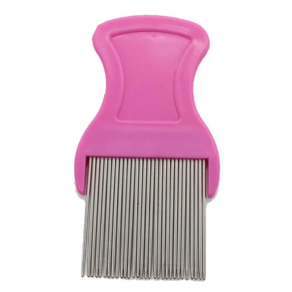 Pet Comb with High Strength Teeth Durable Pet Stain Remover Comb Pet Dog Cat Grooming Comb Hair Remover Non-Slip Grip Handle