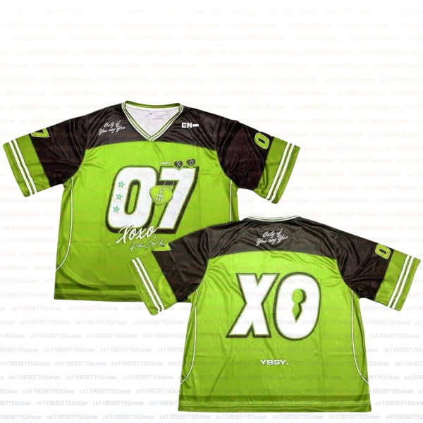 YBSY Enhypen XO Jersey 2025 T-Shirt Men New Summer Women Tee Short Sleeve Tops Shirts Children Korean Trend Fashion Oversized
