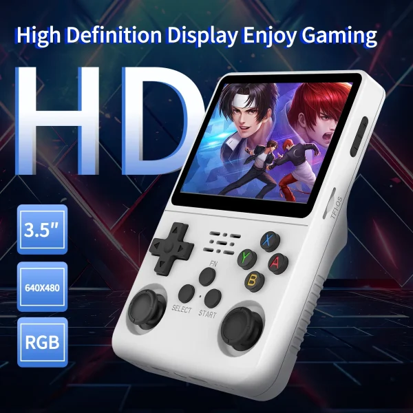 R36S Portable Pocket Video Player Linux System 64/128GB 3.5 Inch IPS Screen 15000+Games Retro Handheld Game Console Gift
