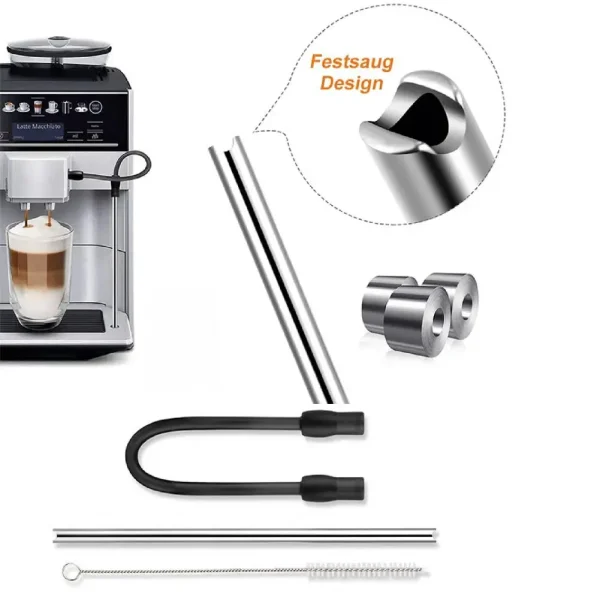 1 Set Unique Coffee Machine Milk Pipe Heat Resistant Clean Food Grade for Bosch VeroAroma