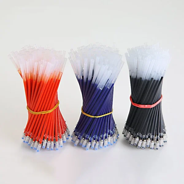 5 Pcs / Pack High Quality 0.5mm Neutral Ink Gel Pen Refill Black Black Red Office And School Stationery